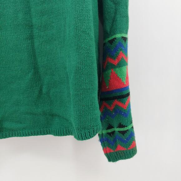 Holiday Time Sz 20 Green Ugly Christmas Sweater Red Pepper - Picture 12 of 16